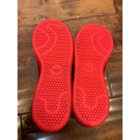Adidas + Raf Simons Red Leather Stan Smith Sneakers, Size 7.5 (W) 6 (M) NWOB! - Picture 7 of 8